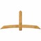 Ekena Millwork Bellingham Rough Sawn Timber Gable Bracket, Western Red Cedar, 84"W x 38"H x 2"D x 6"F, 11/12 Pitch GBW084X38X0206BEL00RWR - alternate 1